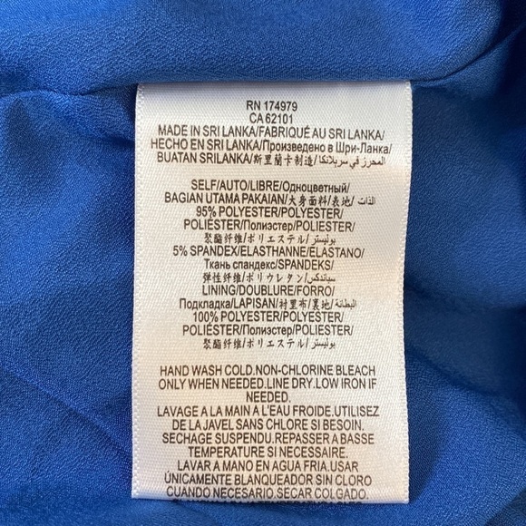 BCBG BCBGeneration cornflower blue lace up corset sleeveless maxi dress size 0 - Picture 12 of 12